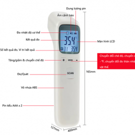 hiệt kế hồng ngoại đo tai & trán Infrared Thermometer