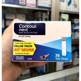 Que thử đường huyết contour Next 70 que